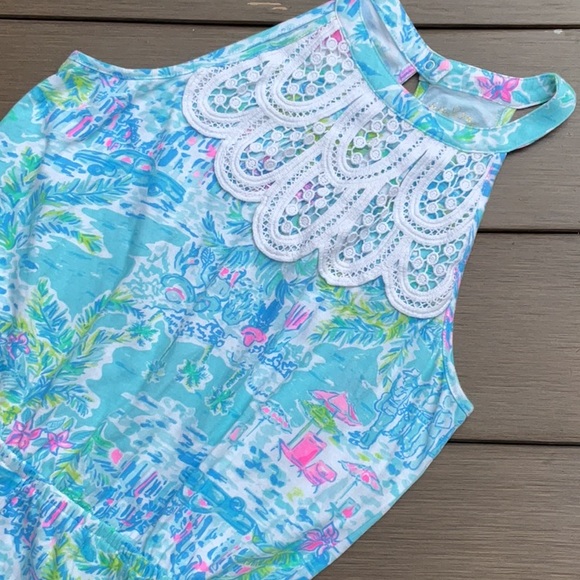 Lilly Pulitzer Girls' Big Mini Pearl Romper - Picture 3 of 5